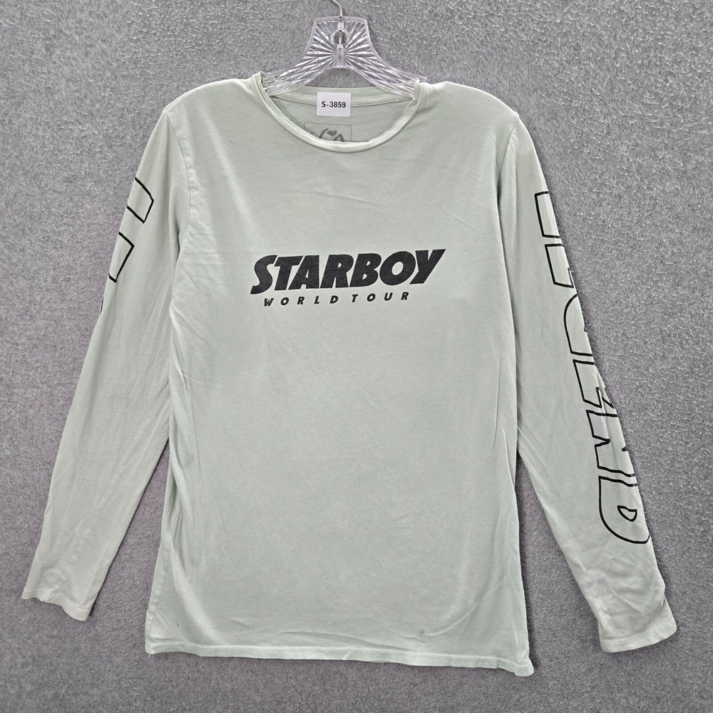 The Weeknd Men Shirt Small Green Starboy World Tour XO Phase LOTF 2 KOTF READ
